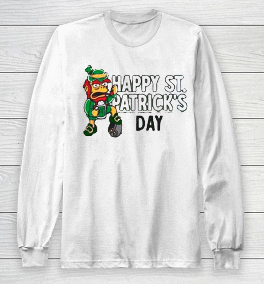 Groundskeeper Willie Happy St Patrick’s Day 2024 Long Sleeve T-Shirt