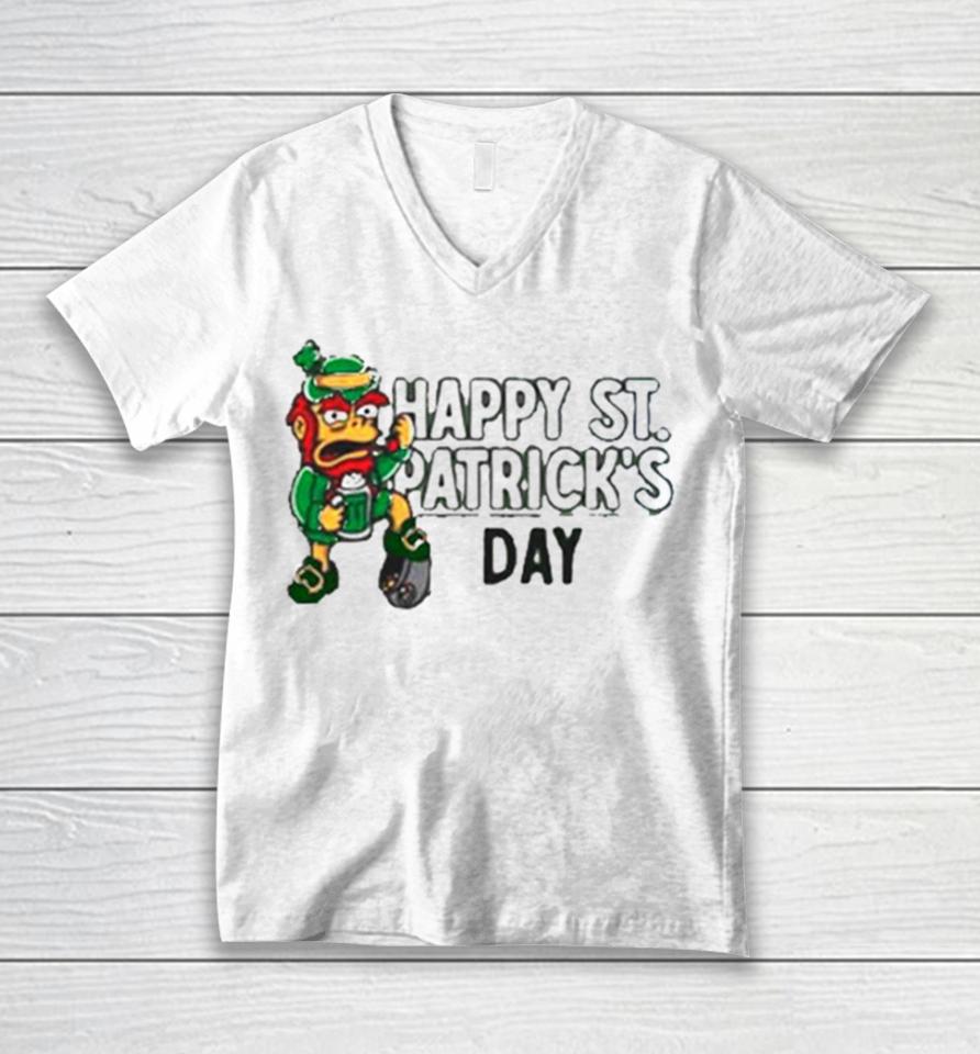 Groundskeeper Willie Happy St Patrick’s Day 2024 Unisex V-Neck T-Shirt