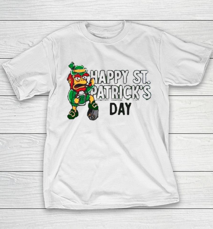 Groundskeeper Willie Happy St Patrick’s Day 2024 Youth T-Shirt
