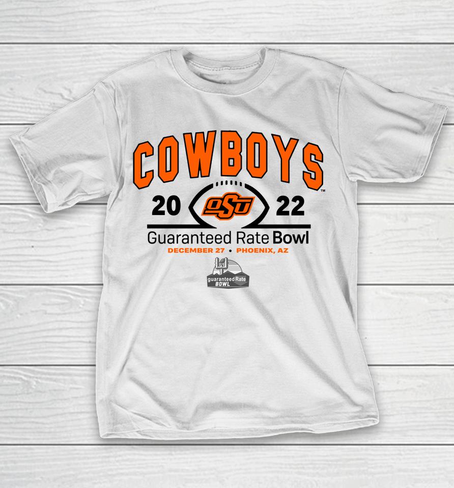 Guaranteed Rate Bowl 2022 Oklahoma State Team Logo T-Shirt