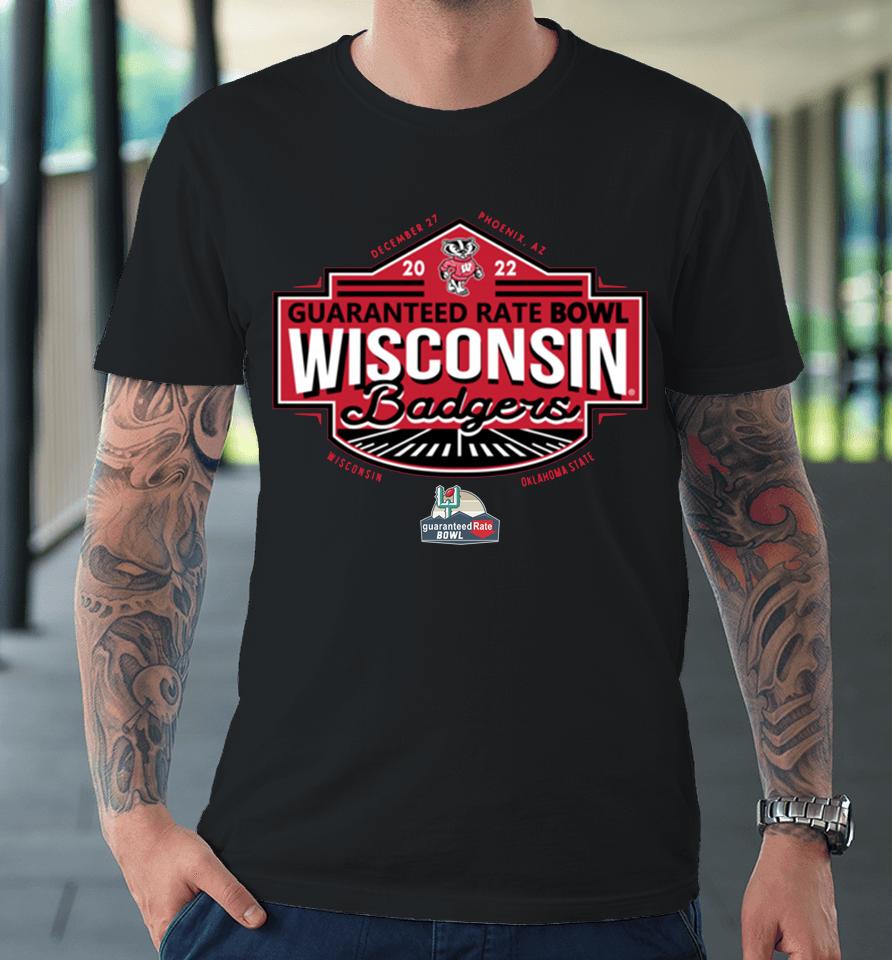 Guaranteed Rate Bowl 2022 Wisconsin Playoff Premium T-Shirt