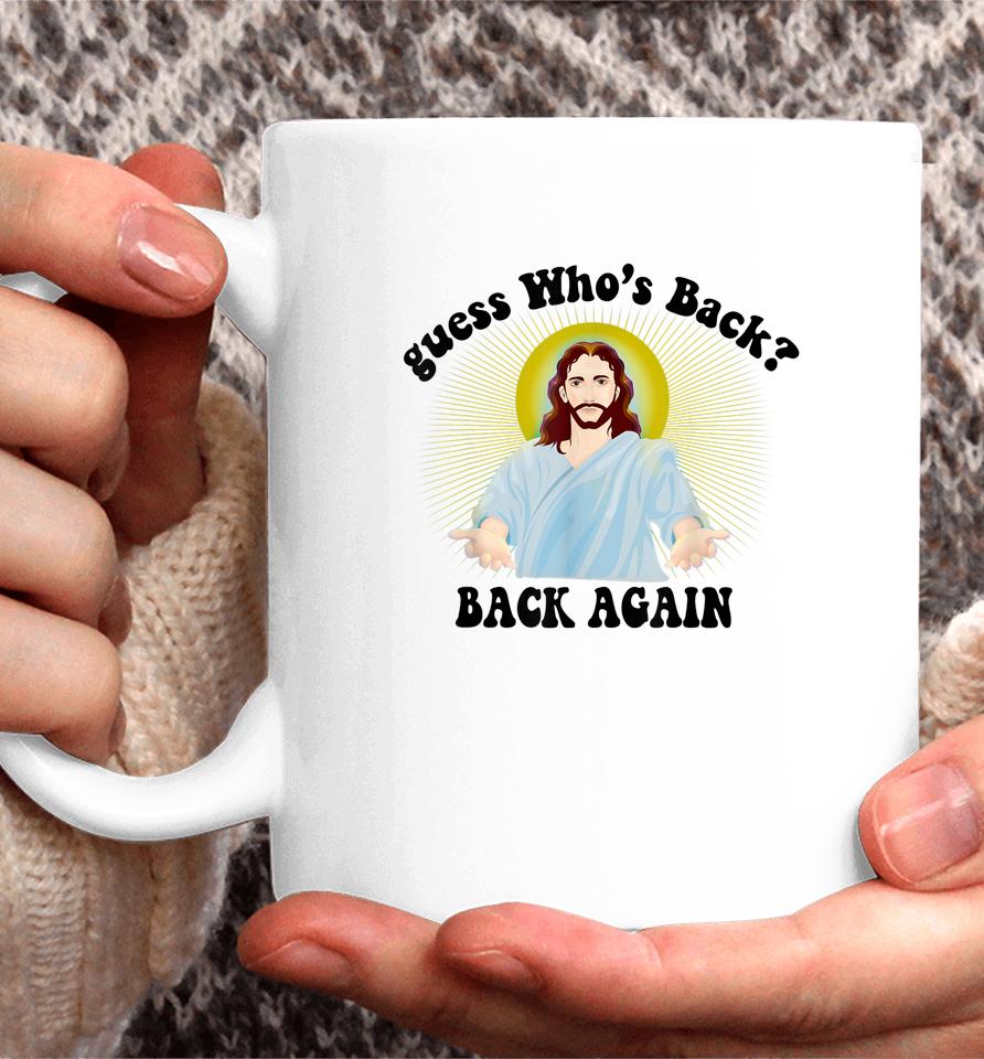 Guess Who's Back Happy Easter Jesus Christian Matching Coffee Mug