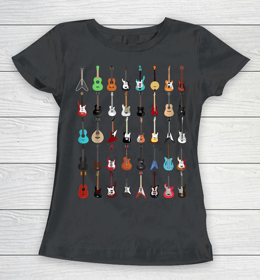 Guitar Musical Instrument Women T-Shirt