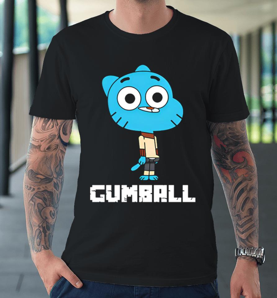 Gumball Cute Boy Cartoon Premium T-Shirt