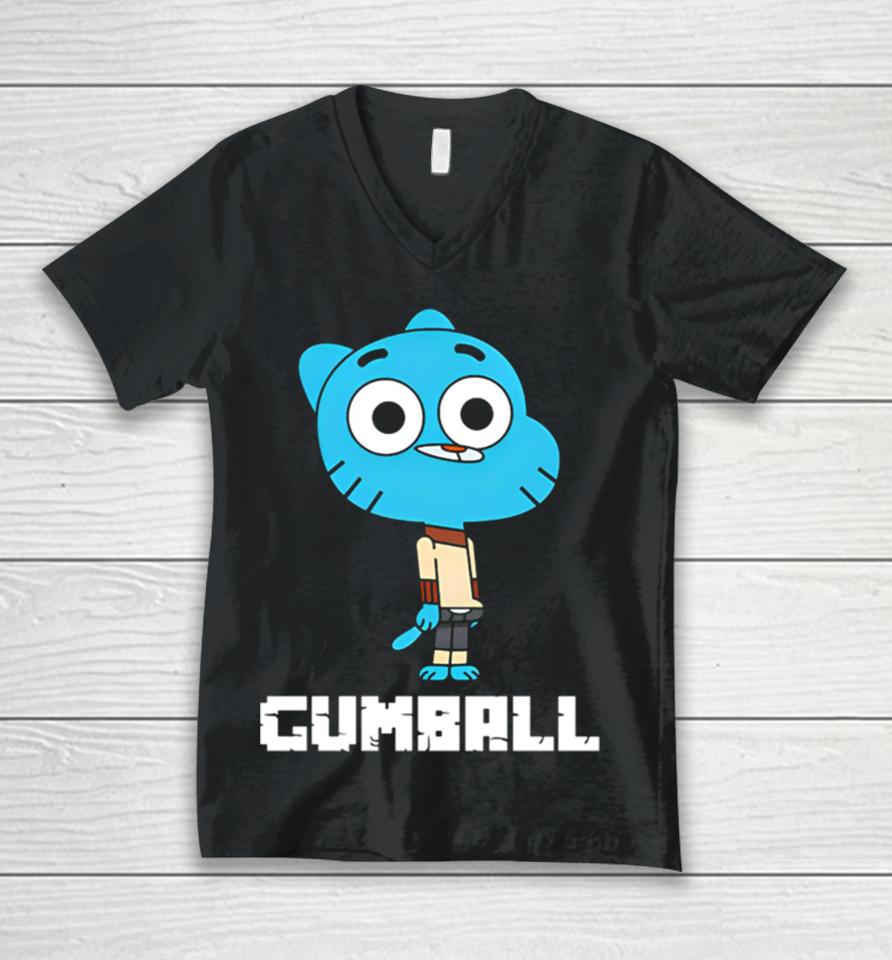 Gumball Cute Boy Cartoon Unisex V-Neck T-Shirt