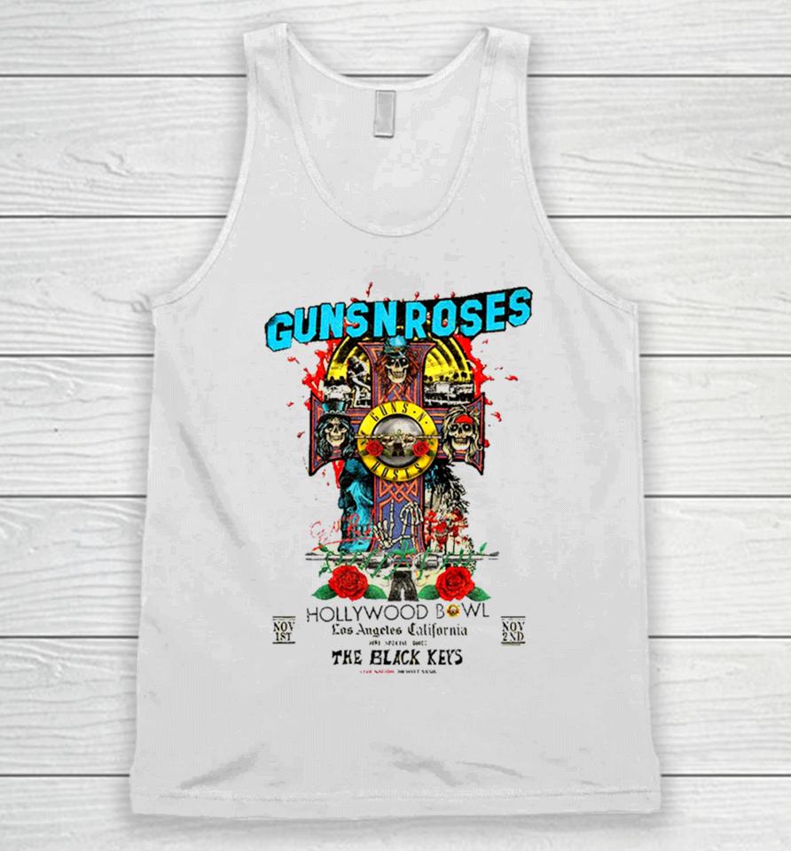 Guns N Roses Hollywood Bowl Los Angeles California With The Black Keys Live Nation 1St And 2Nd November 2023 Tour Unisex Tank Top