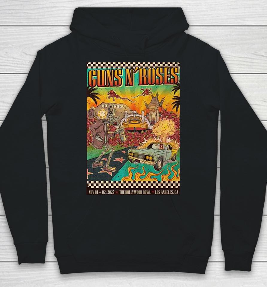 Guns N Roses Hollywood Bowl Los Angeles California With Very Special Guest The Black Keys In 1St And 2Nd November 2023 Hoodie