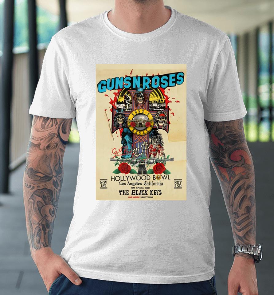 Guns N’ Roses Nov 1 2 2023 The Hollywood Bowl Los Angeles California Poster Premium T-Shirt