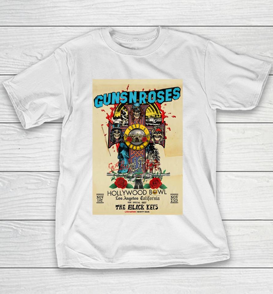 Guns N’ Roses Nov 1 2 2023 The Hollywood Bowl Los Angeles California Poster Youth T-Shirt