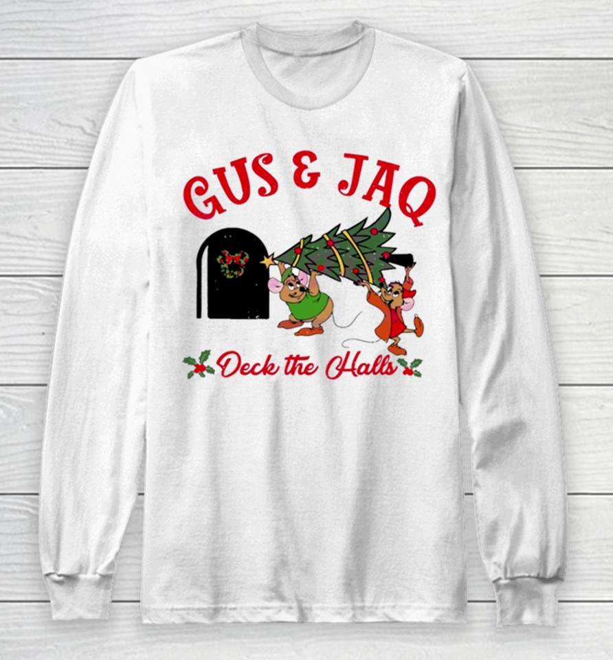 Gus And Jaq Mouse Deck The Halls Long Sleeve T-Shirt