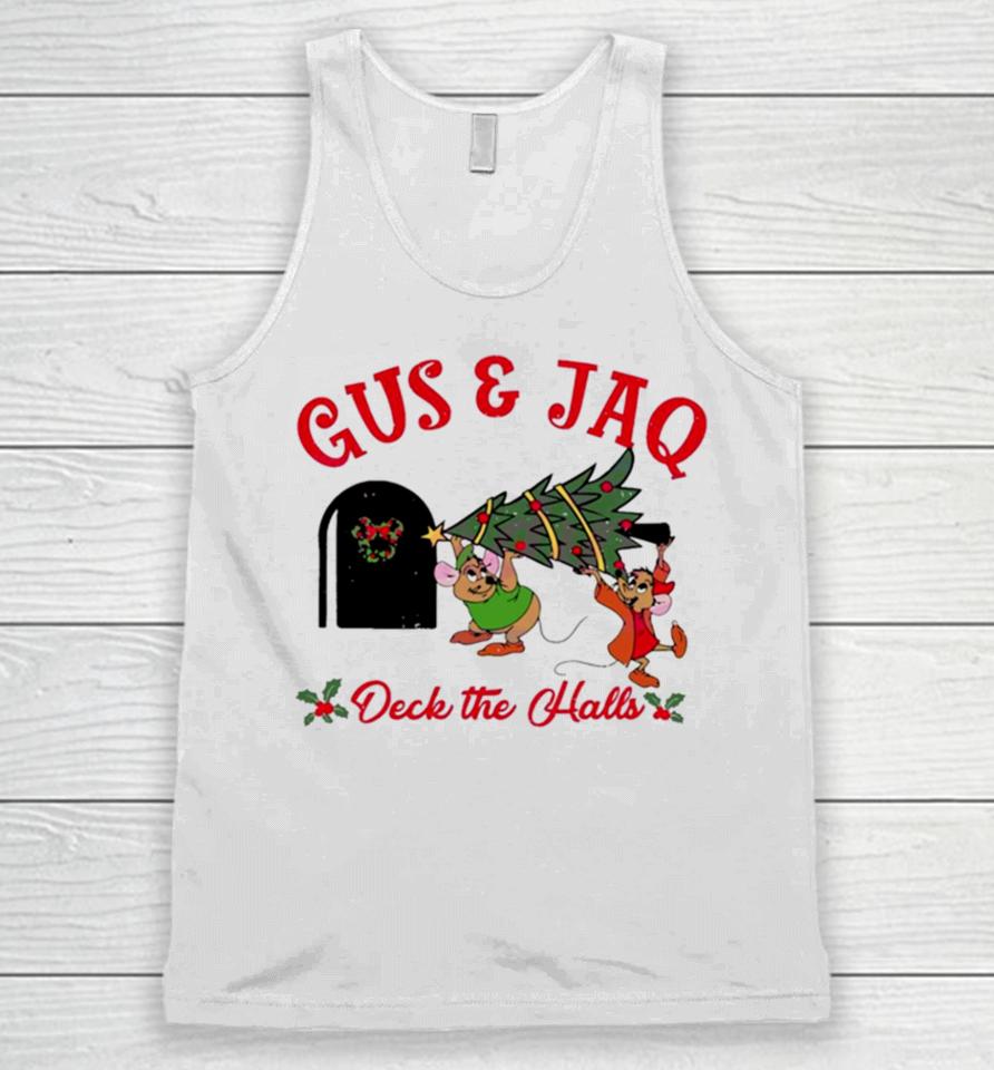 Gus And Jaq Mouse Deck The Halls Unisex Tank Top