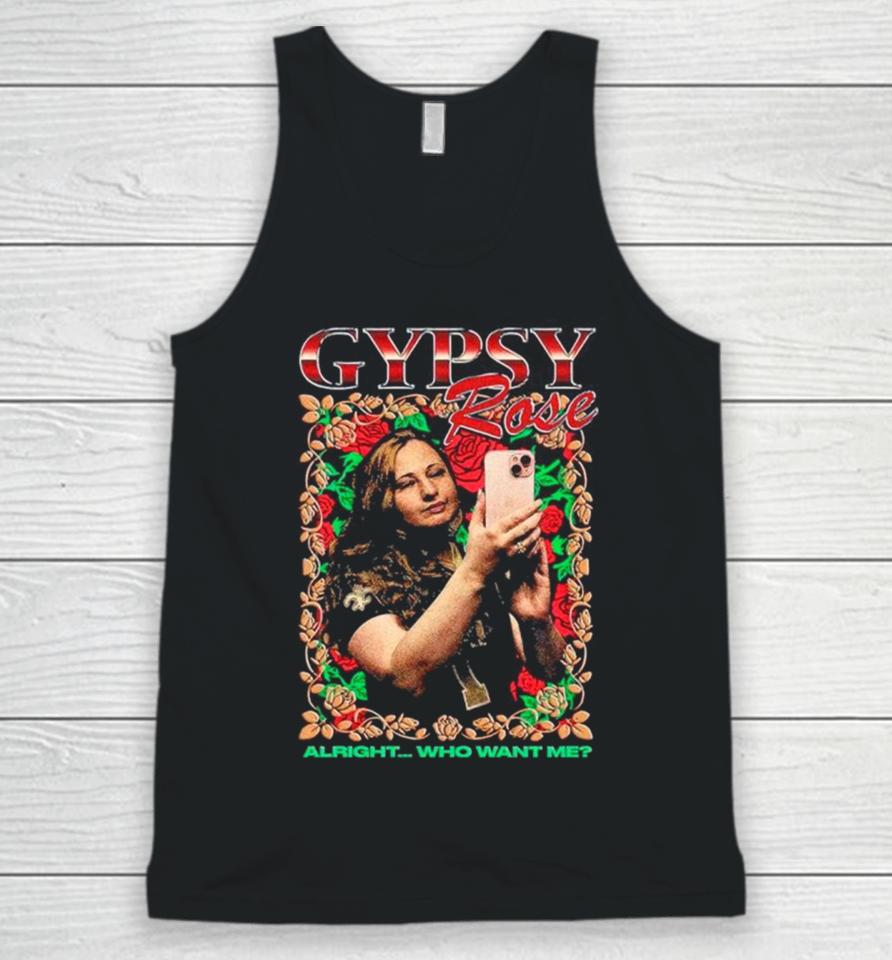 Gypsy Rose Rap Alright Who Want Me New Unisex Tank Top