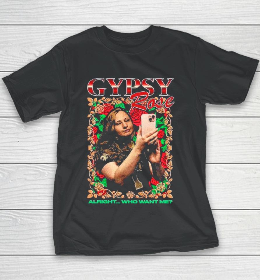 Gypsy Rose Rap Alright Who Want Me New Youth T-Shirt