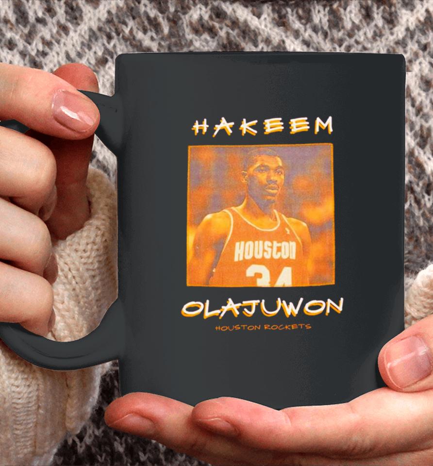 Hakeem Olajuwon Houston Rockets Vintage Logo Coffee Mug