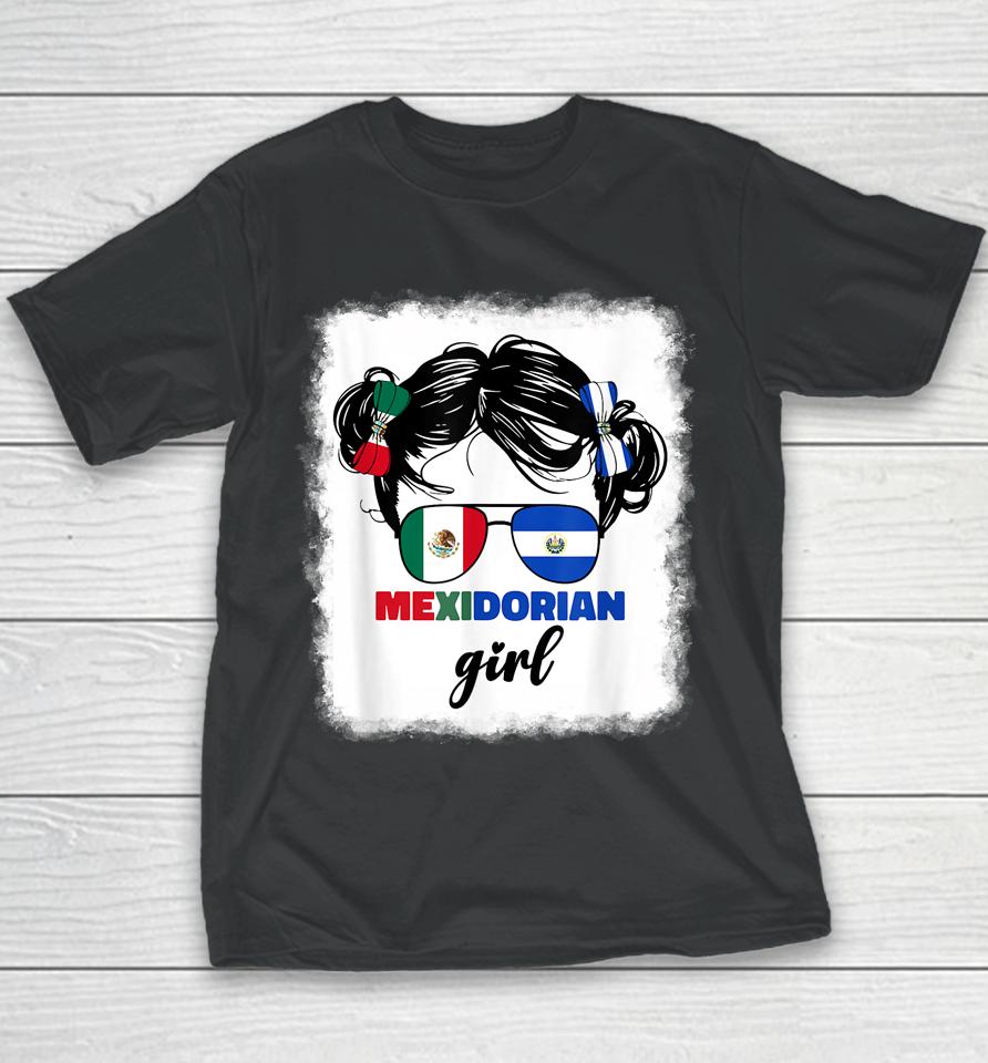 Half Mexican And Salvadorian Mexico El Salvador Girl Youth T-Shirt