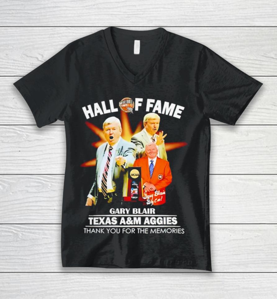 Hall Of Fame Gary Blair Texas A&Amp;M Aggies Unisex V-Neck T-Shirt
