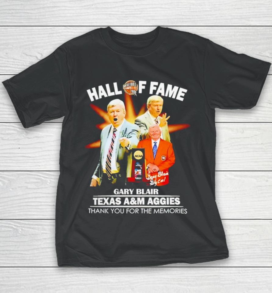 Hall Of Fame Gary Blair Texas A&Amp;M Aggies Youth T-Shirt
