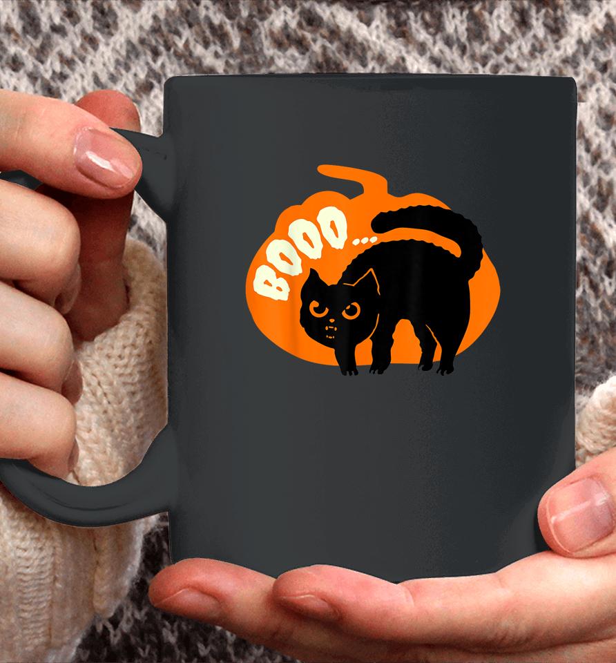 Halloween Boo Cute Cat Coffee Mug