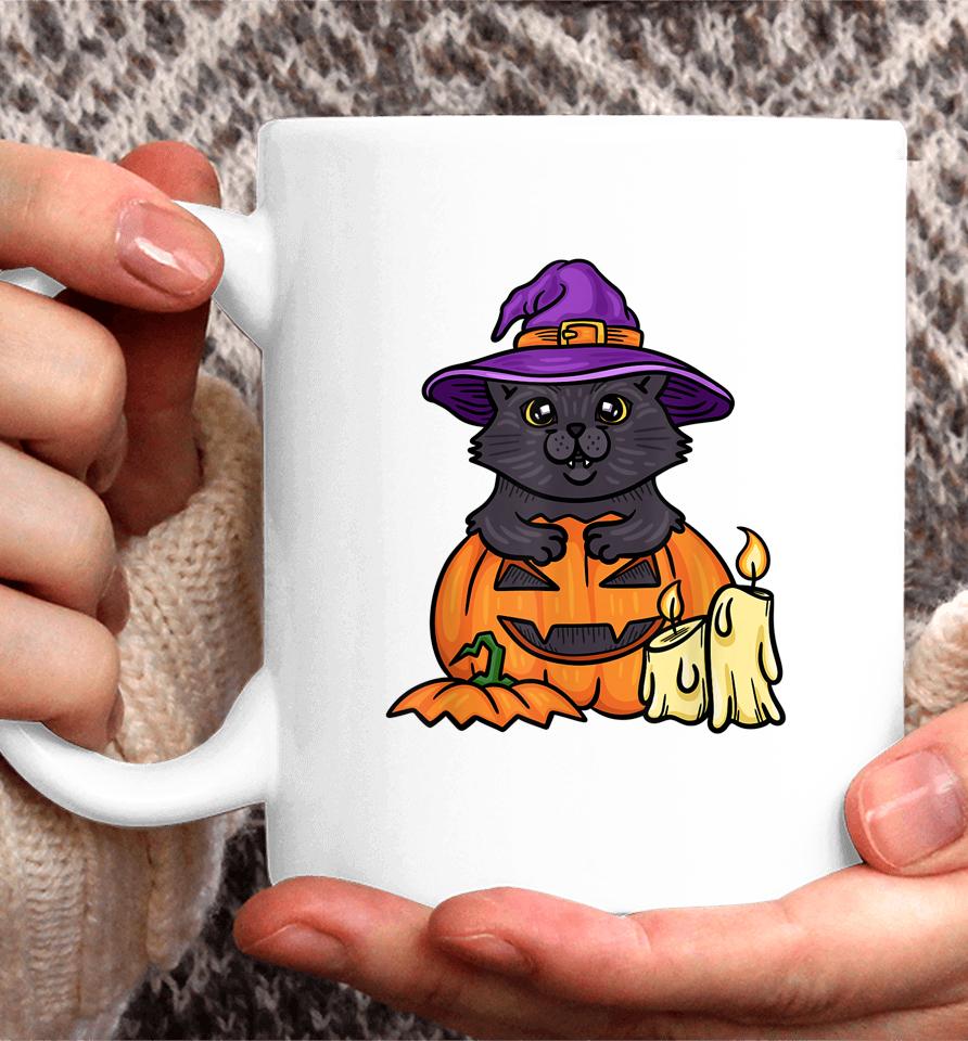 Halloween Cat T-Shirt Spooky Halloween Cat Coffee Mug