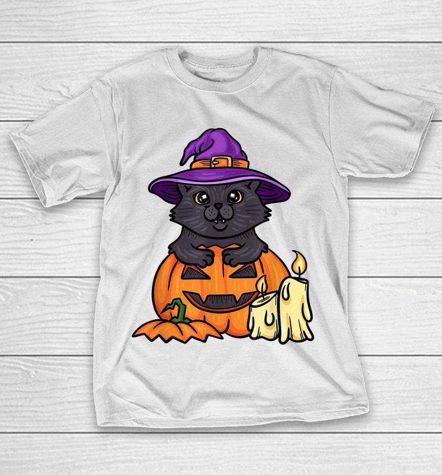 Halloween Cat T-Shirt Spooky Halloween Cat T-Shirt