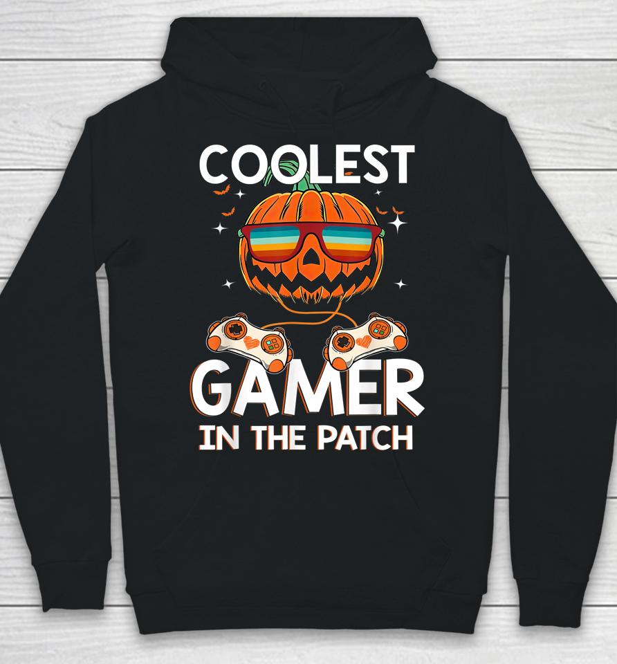 Halloween Coolest Gamer In The Patch Pumpkin Hoodie