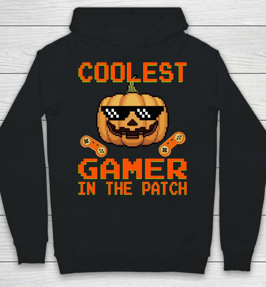 Halloween Coolest Gamer In The Patch Pumpkin Hoodie