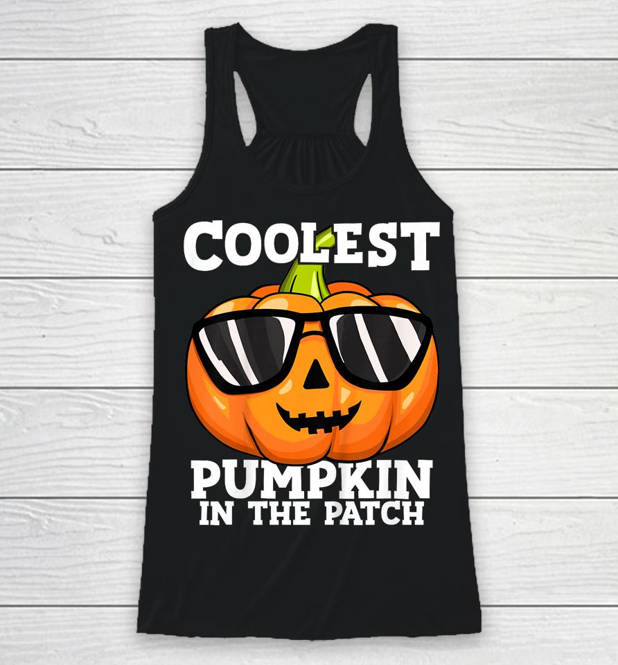 Halloween Coolest Pumpkin In The Patch Racerback Tank