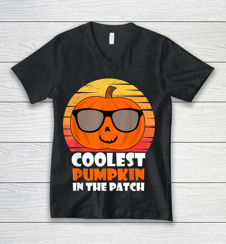 Halloween Coolest Pumpkin In The Patch Unisex V-Neck T-Shirt
