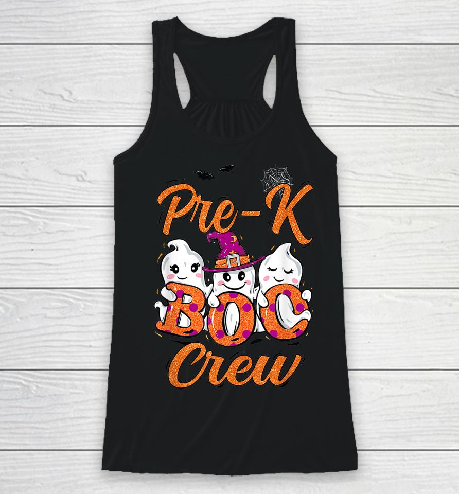 Halloween Costume Pre-K Boo Crew Racerback Tank