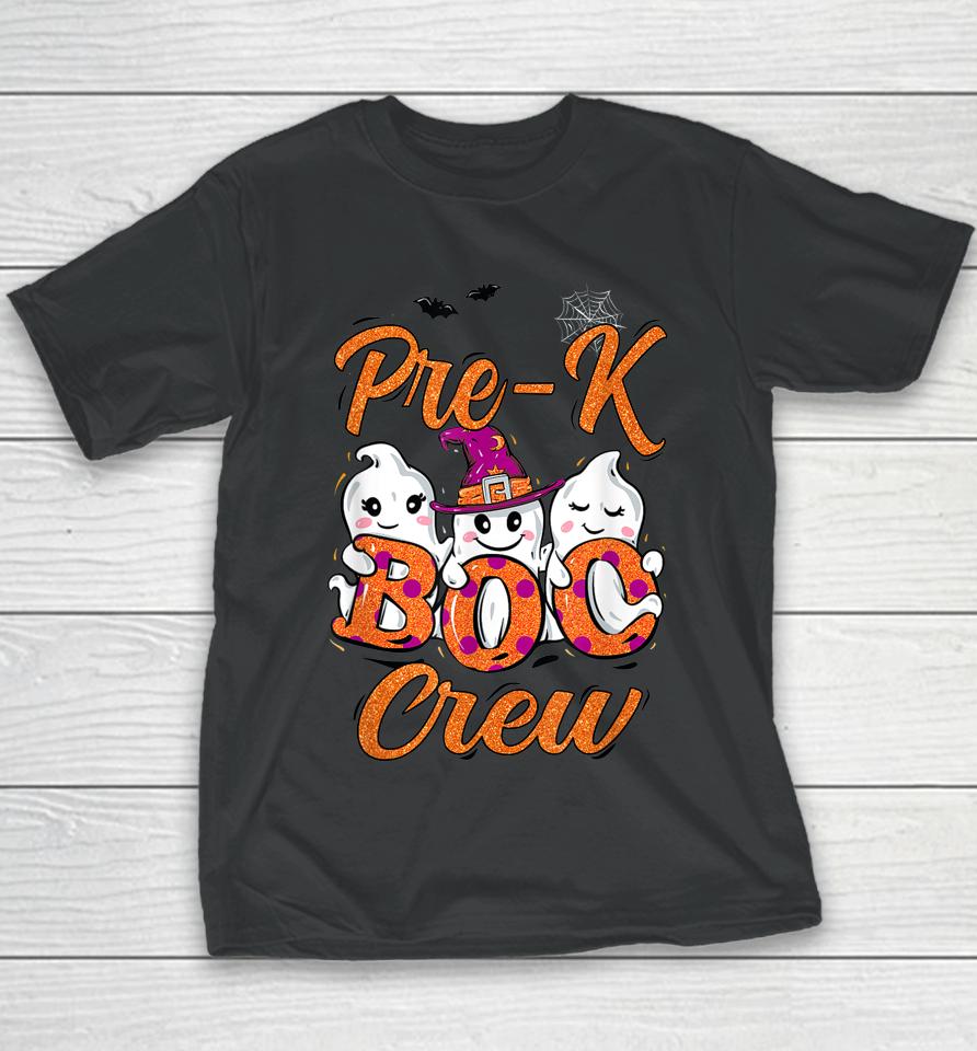Halloween Costume Pre-K Boo Crew Youth T-Shirt