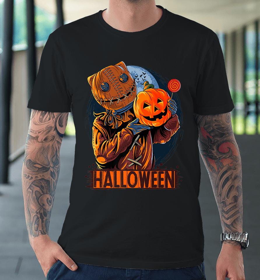 Halloween Cute And Funny Pumpkin Premium T-Shirt