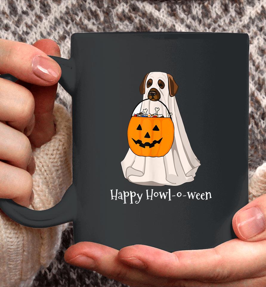 Halloween Dog With A Pumpkin Costume Coffee Mug