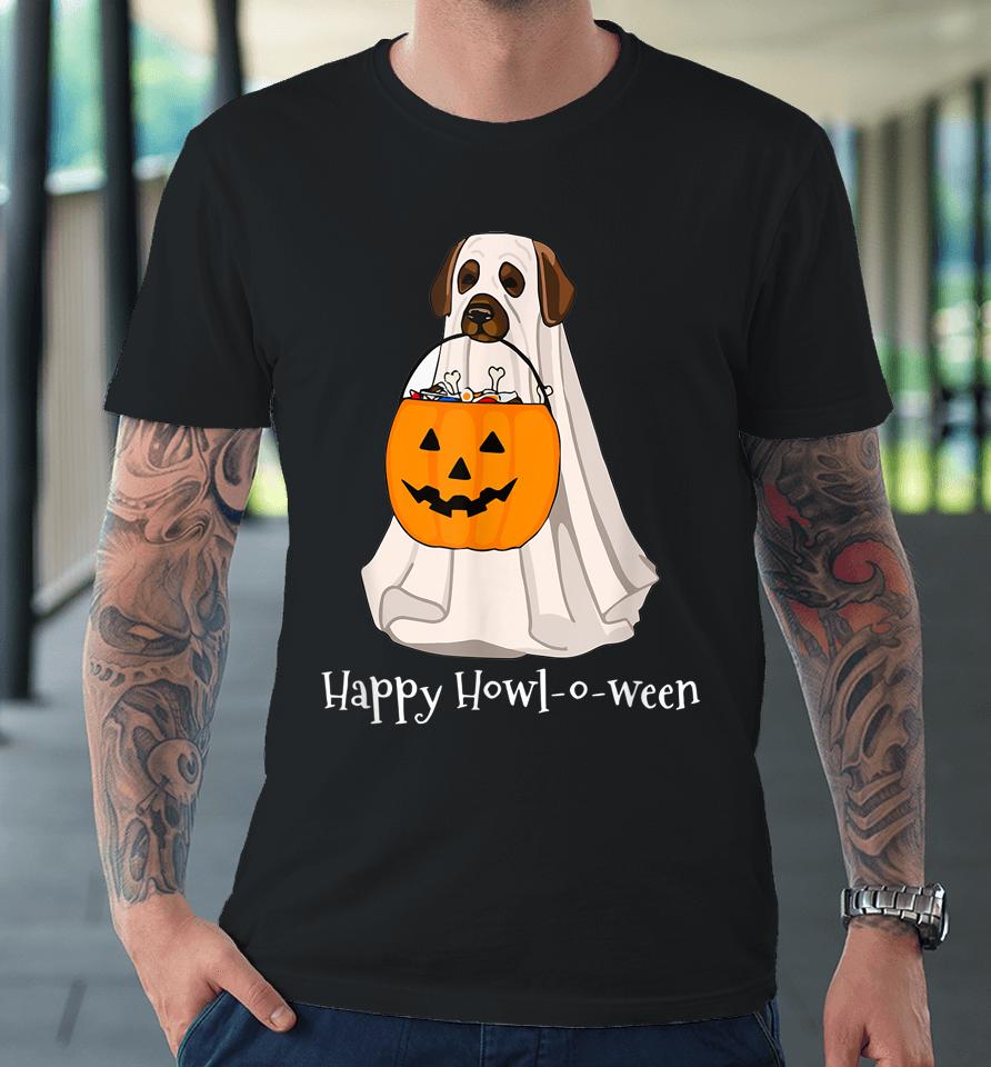 Halloween Dog With A Pumpkin Costume Premium T-Shirt