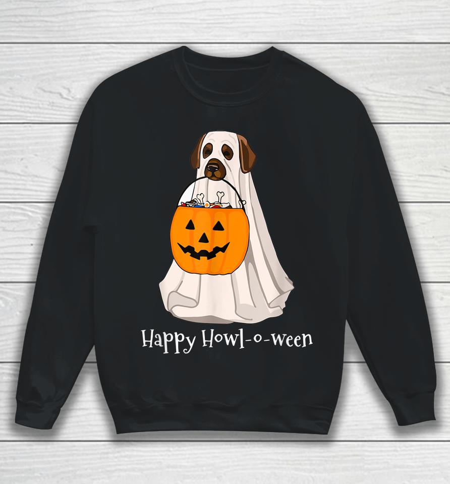 Halloween Dog With A Pumpkin Costume Sweatshirt