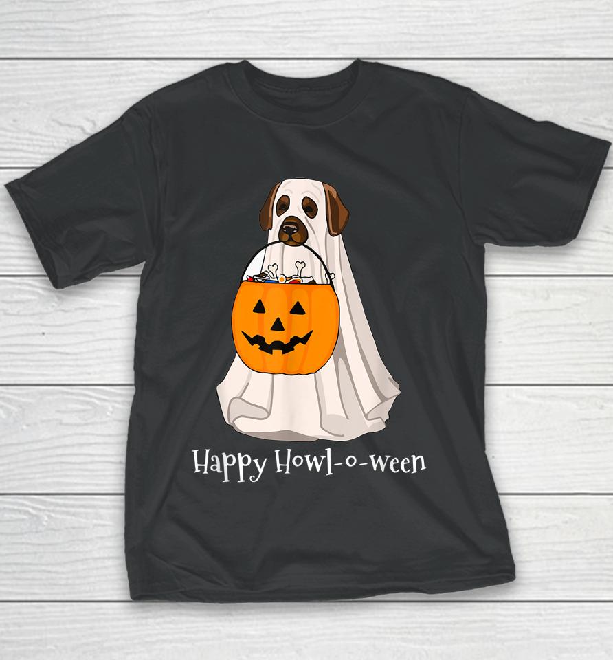 Halloween Dog With A Pumpkin Costume Youth T-Shirt