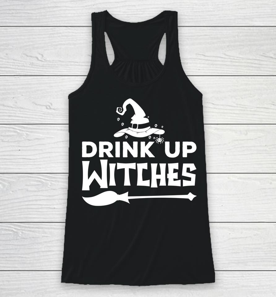 Halloween Drink Up Witches Racerback Tank