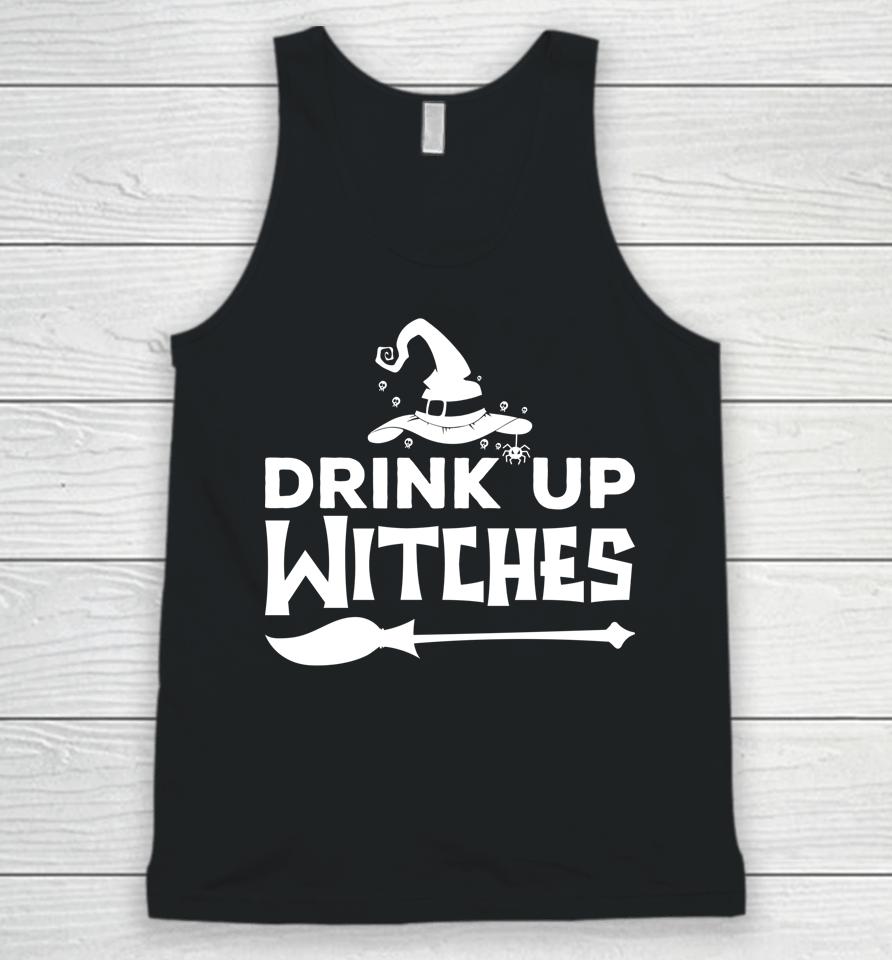 Halloween Drink Up Witches Unisex Tank Top