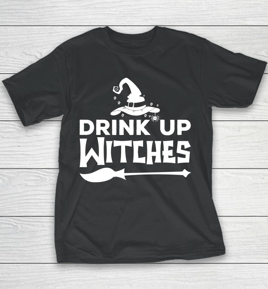 Halloween Drink Up Witches Youth T-Shirt