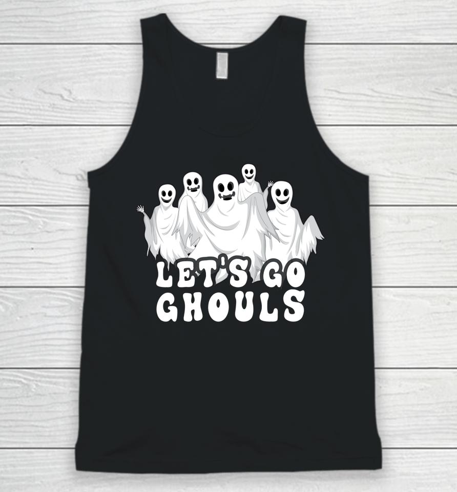 Halloween Ghost Let's Go Ghouls Halloween Unisex Tank Top