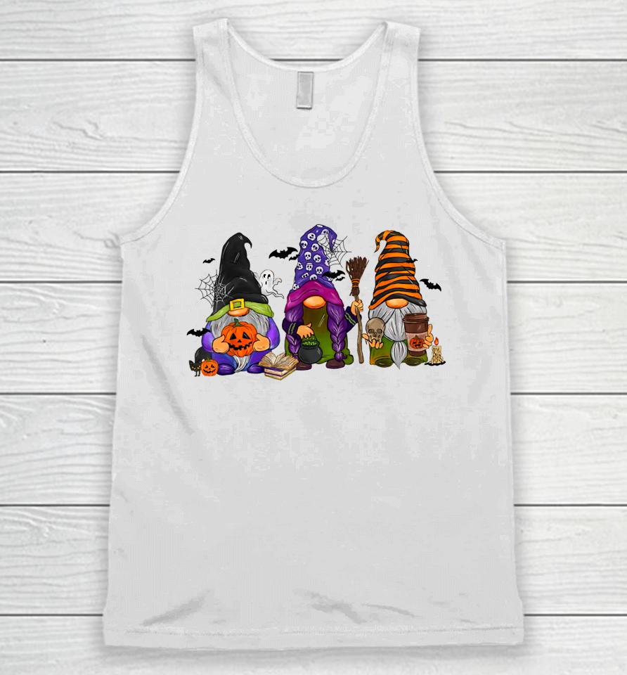 Halloween Gnomes Cute Witch Gnome Thanksgiving Fall Autumn Unisex Tank Top