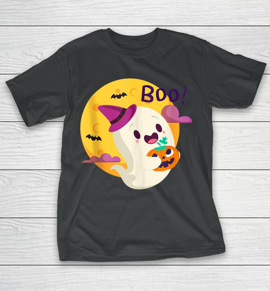 Halloween Groovy Boo Boo Crew Funny Cute Ghost Women Nurse T-Shirt