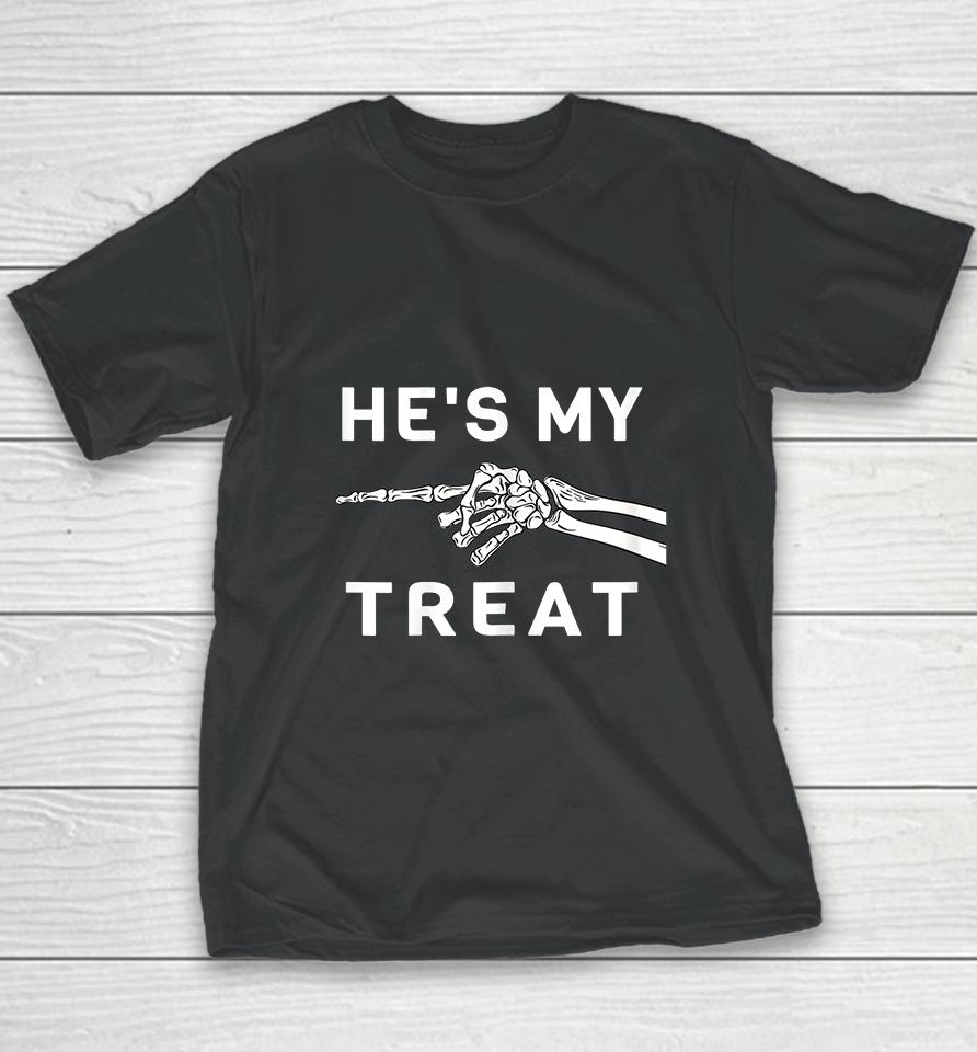 Halloween He's My Treat Funny Youth T-Shirt