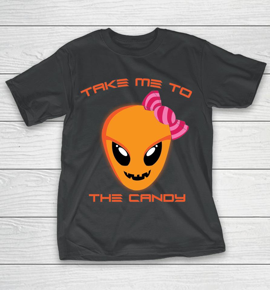 Halloween Jack O' Lantern Alien Head Alien Pumpkin Face Ufo T-Shirt