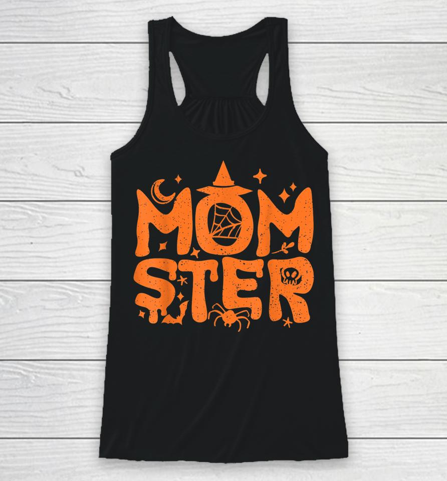 Halloween Momster T-Shirt Halloween Mom Racerback Tank