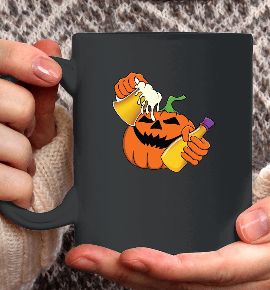Halloween Pumpkin Beer Potion Trick Or Treat Drinking Party Coffee Mug