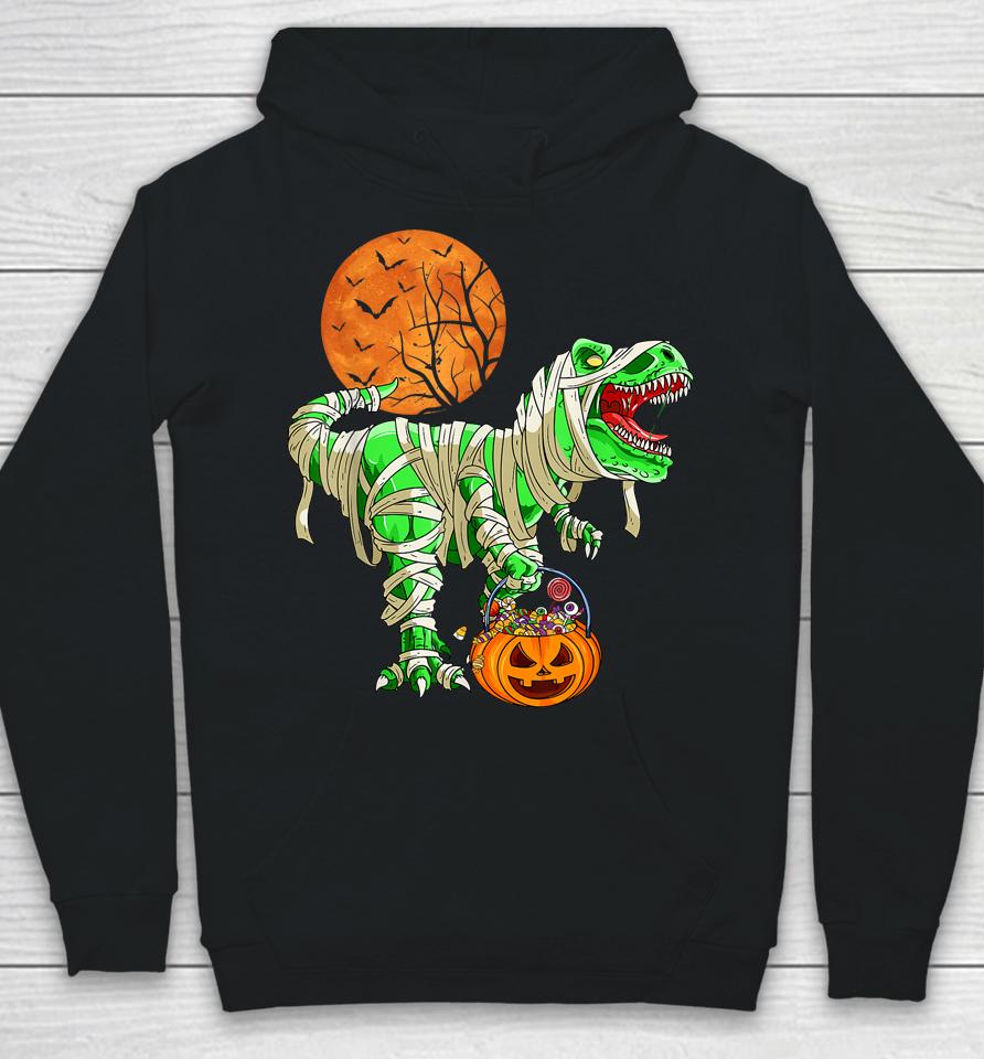 Halloween  For Boys Men Dinosaur T-Rex Mummy Pumpkin Hoodie
