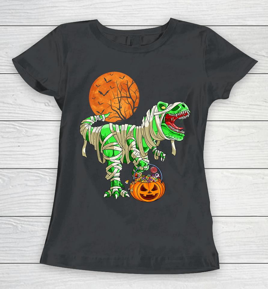 Halloween  For Boys Men Dinosaur T-Rex Mummy Pumpkin Women T-Shirt