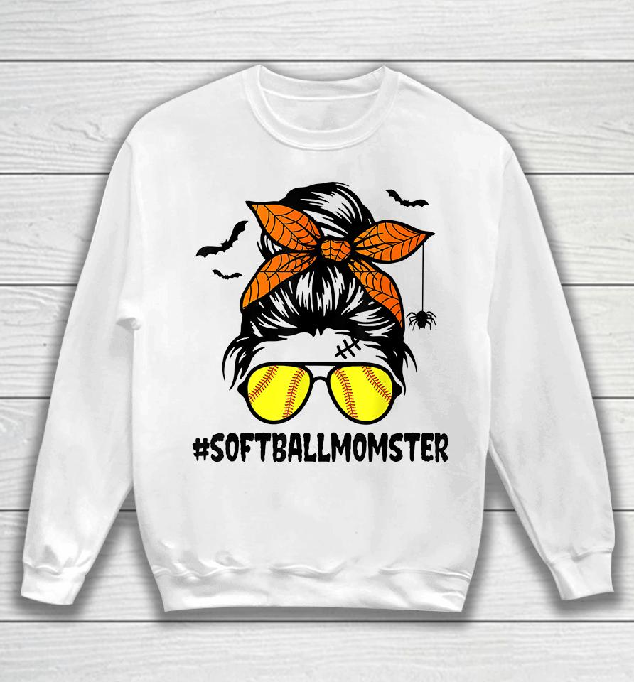 Halloween Softball Momster Sweatshirt
