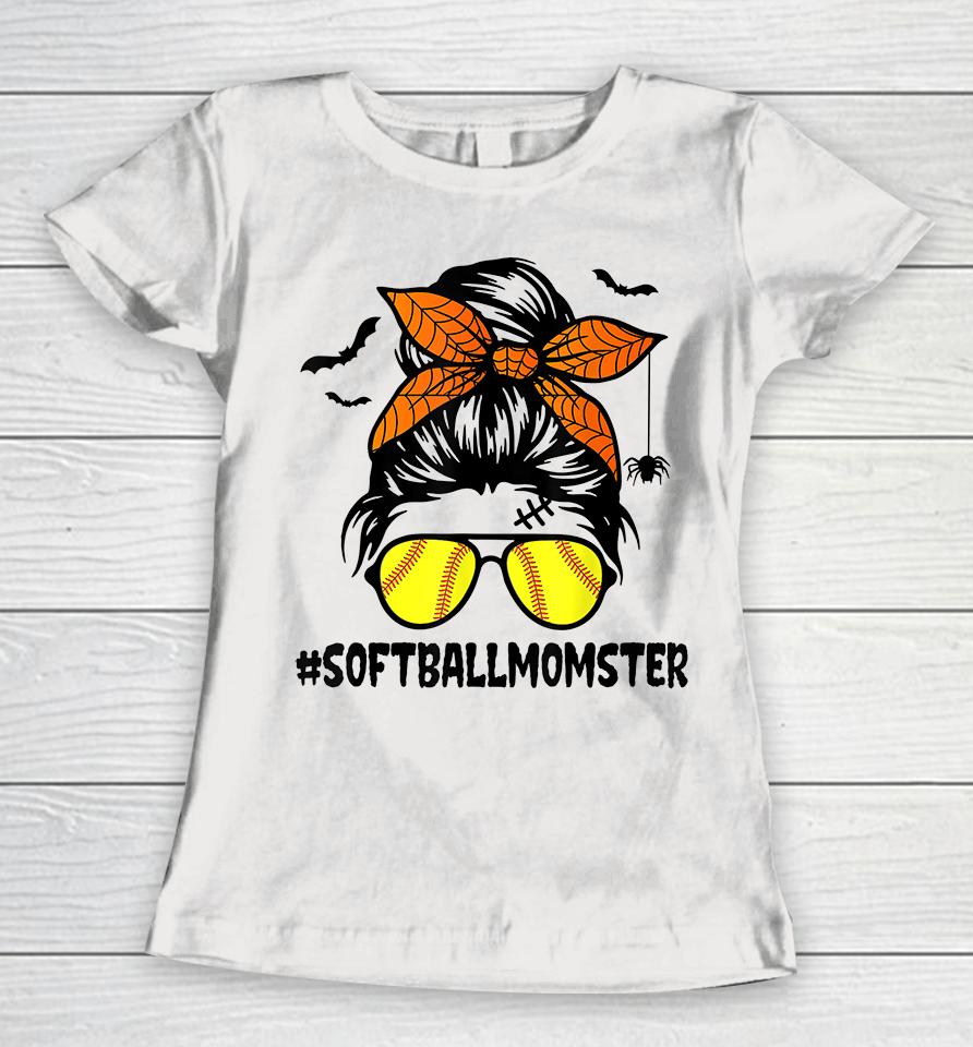 Halloween Softball Momster Women T-Shirt