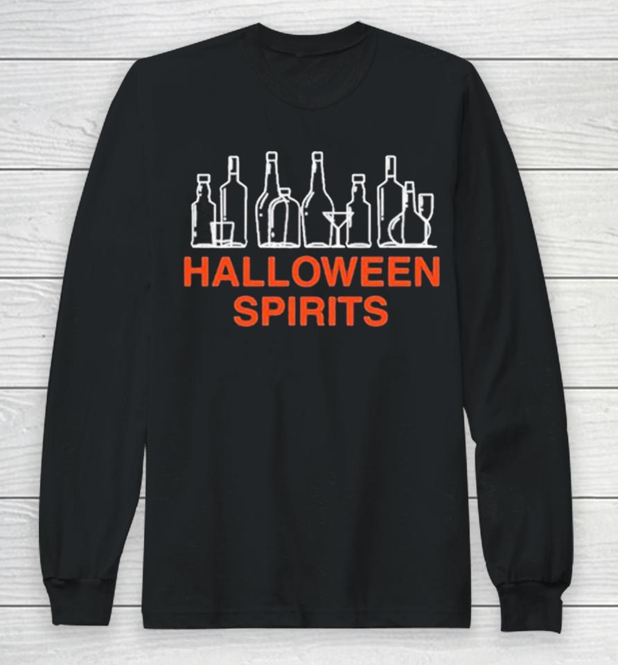 Halloween Spirits Bottle Long Sleeve T-Shirt